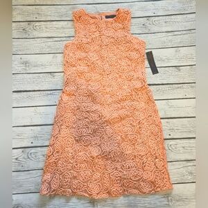 Love for Humanity Peach Colored Lace Cocktail Dress Size Small NWT